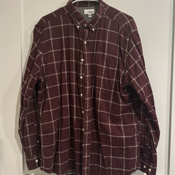 Sonoma Men’s XL Burgundy Red Button Down Dress Shirt - Picture 2 of 4